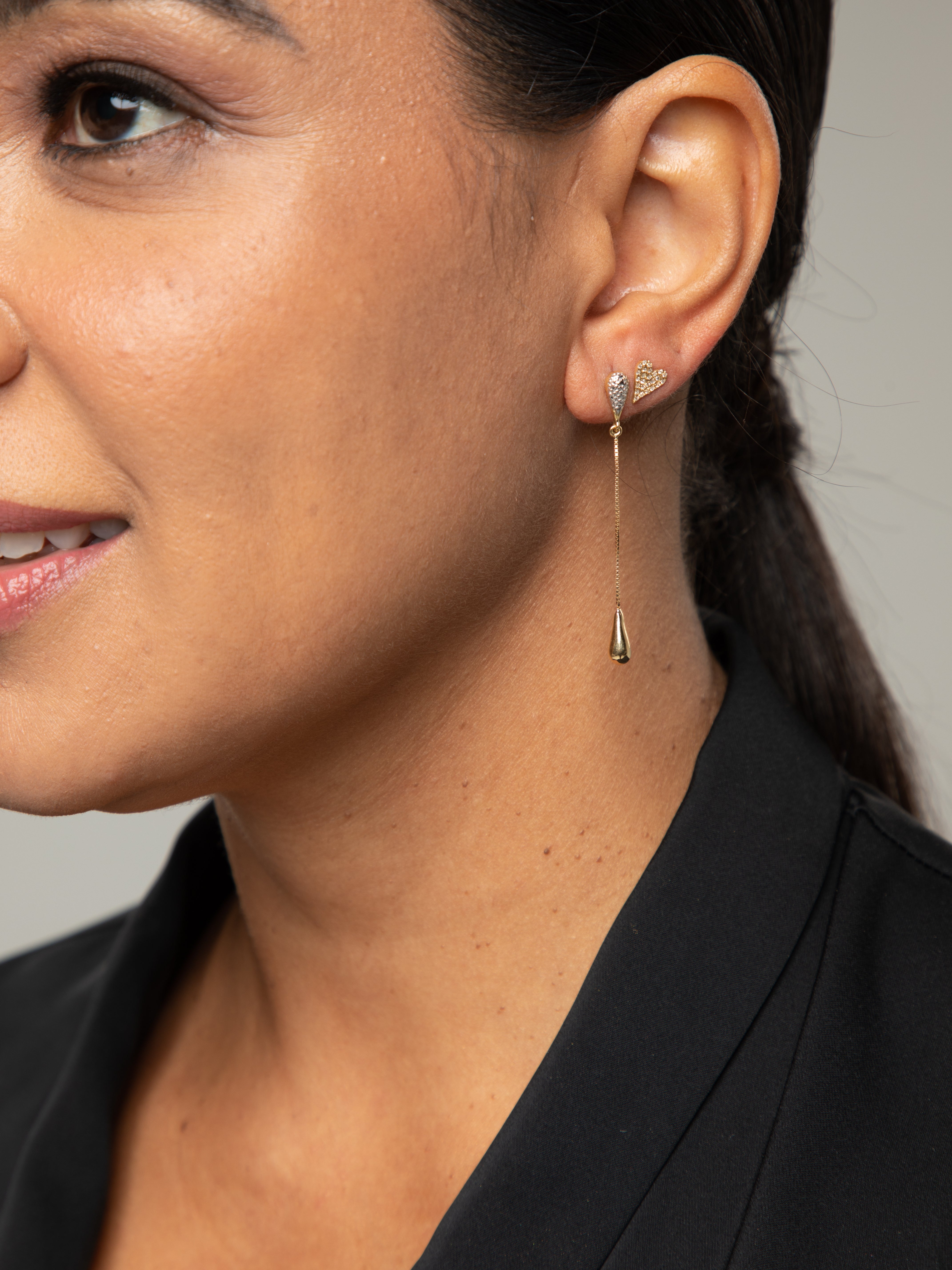 Drop diamonds earrings