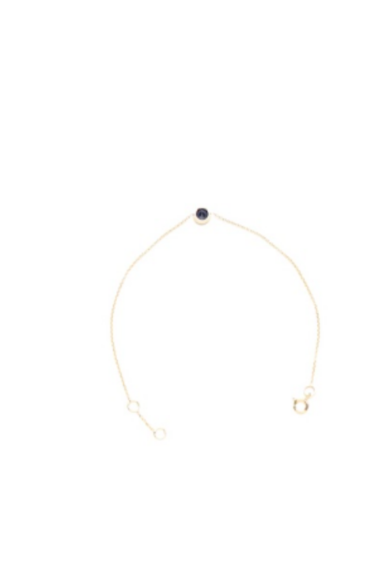 18k Yellow Gold Bracelet with Blue Sapphire