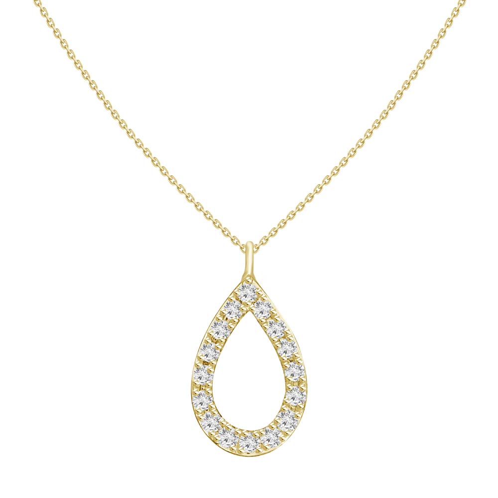 Diamond drop necklace