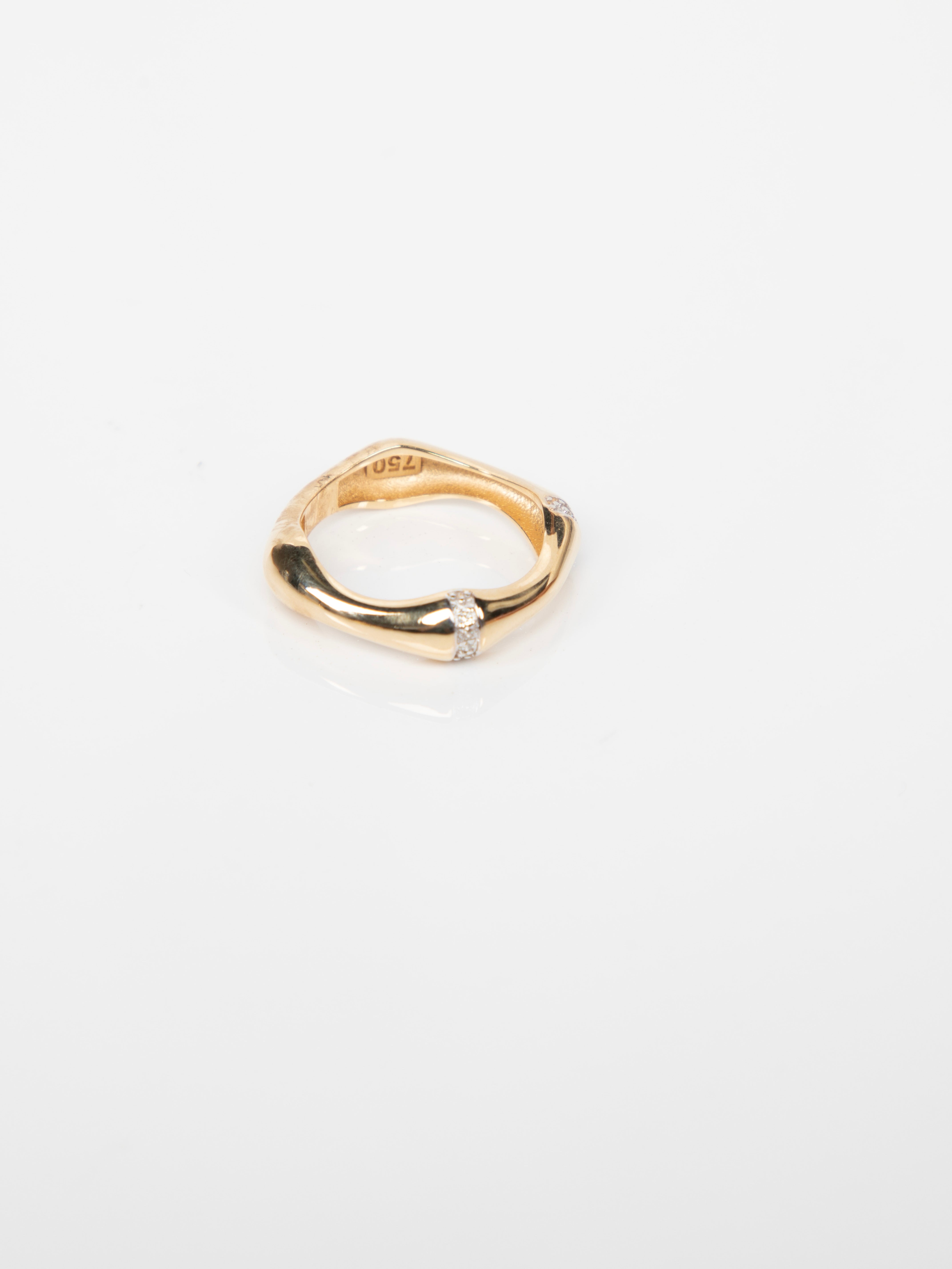 Square diamond ring