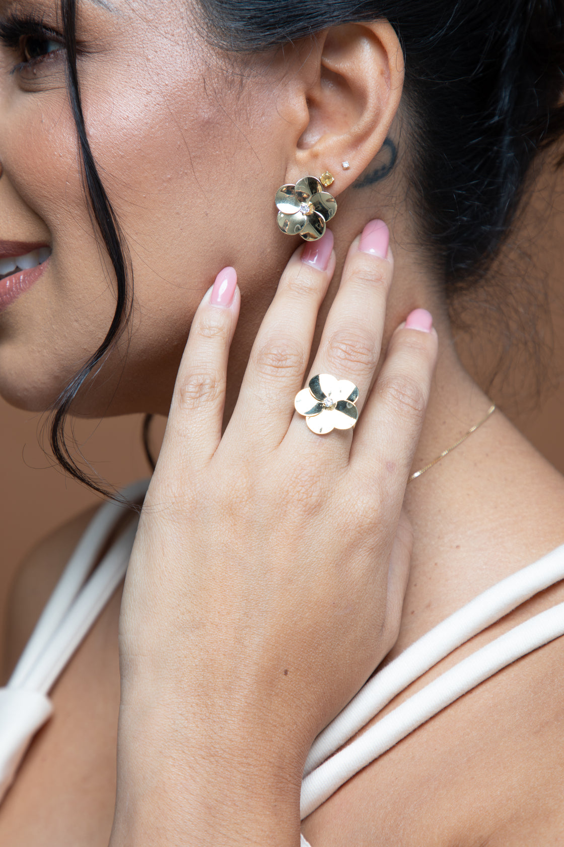 Flower earrings