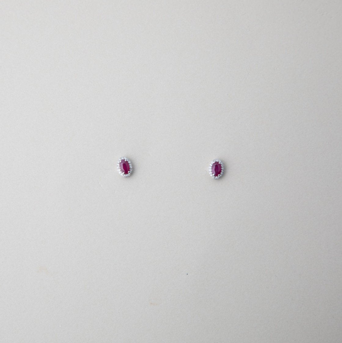 Ruby♥୨୧˙˳⋆ 1225 Ruby earrings